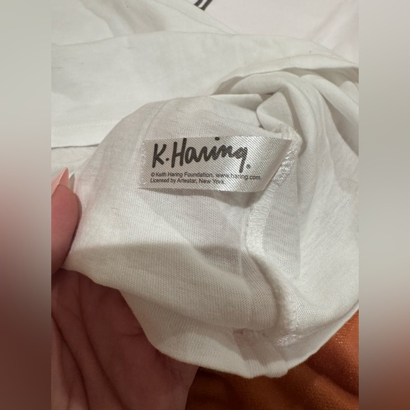 Abercrombie & Fitch Skimming KEITH HARING Tee - brilliant white - Medium - Picture 7 of 7